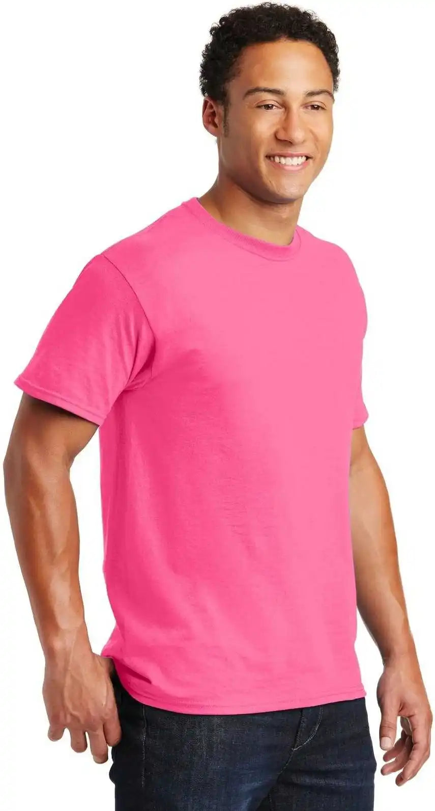 Jerzees 29mr Dri-power Active 50/50 Cotton/poly T-shirt - Neon Pink