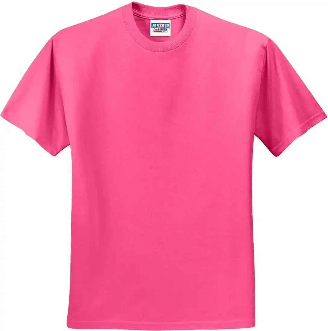 Jerzees 29mr Dri-power Active 50/50 Cotton/poly T-shirt - Neon Pink