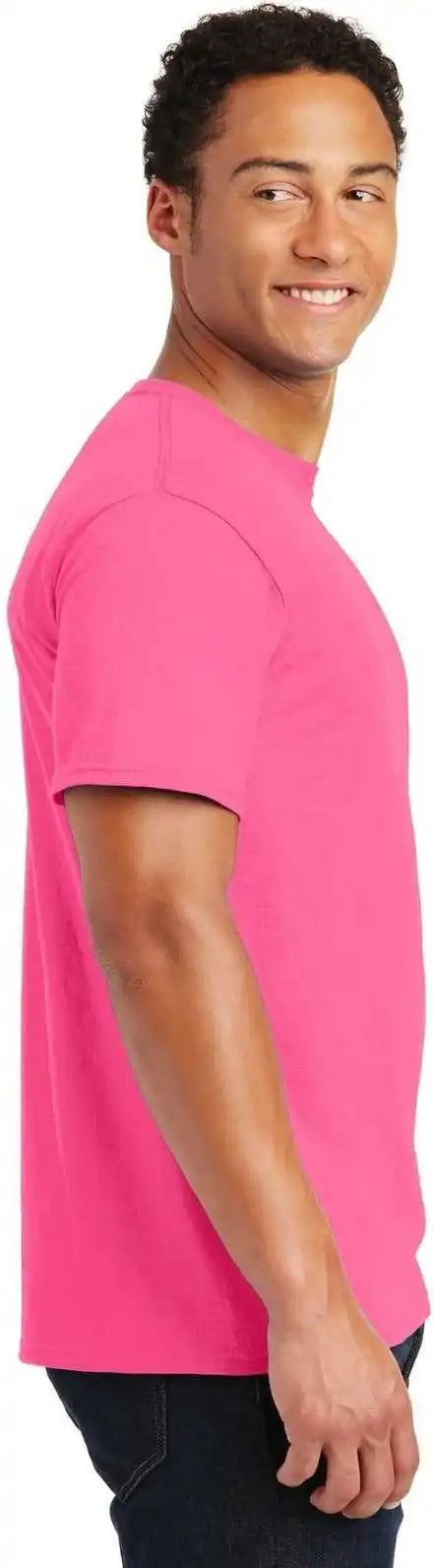Jerzees 29mr Dri-power Active 50/50 Cotton/poly T-shirt - Neon Pink
