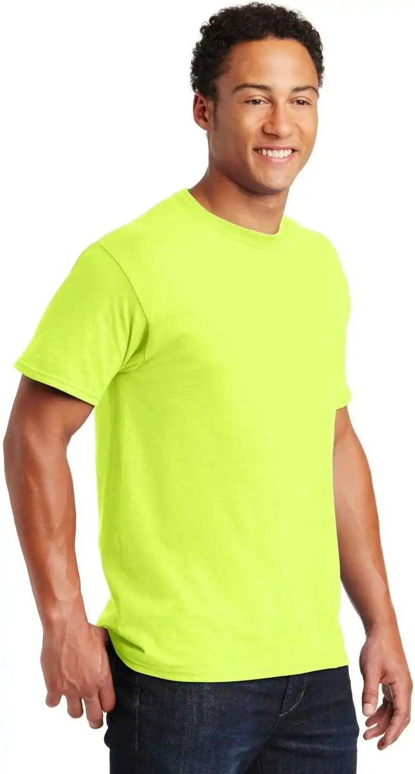 Jerzees 29mr Dri Power Active 50/50 Cotton/poly t Shirt Safety Green
