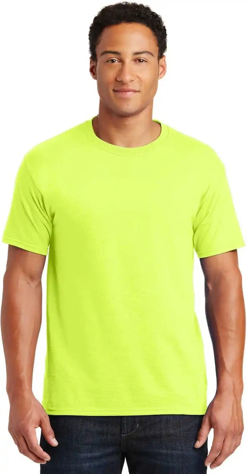 Jerzees 29mr Dri-power Active 50/50 Cotton/poly T-shirt - Safety Green