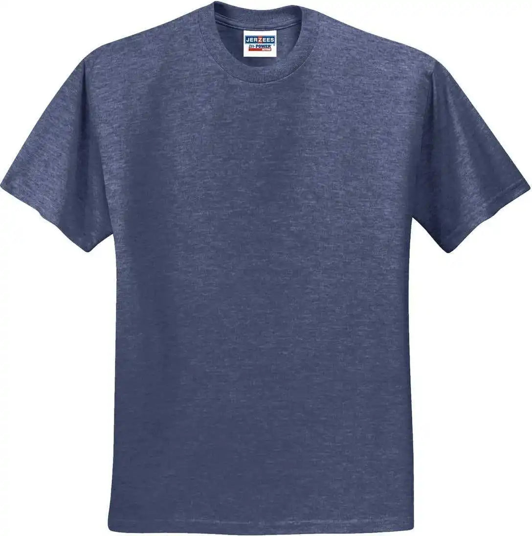 Jerzees 29mr Dri Power Active 50/50 Cotton/poly t Shirt Vintage Heather Navy