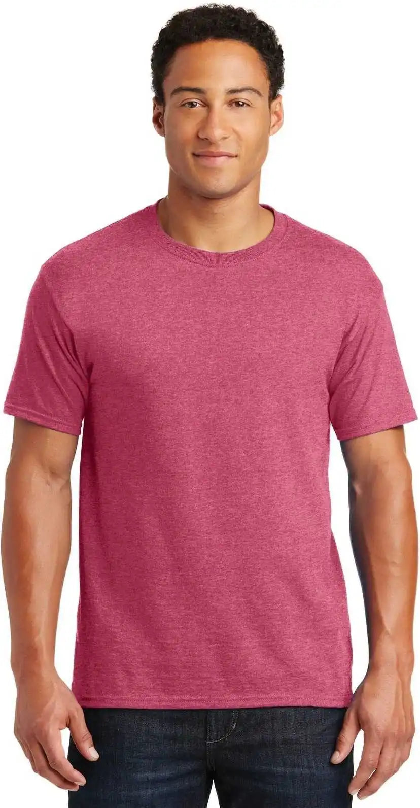 Jerzees 29mr Dri-power Active 50/50 Cotton/poly T-shirt - Vintage Heather Red