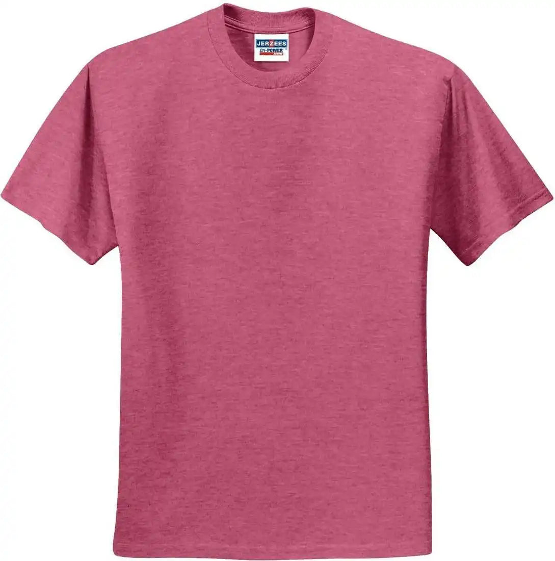 Jerzees 29mr Dri-power Active 50/50 Cotton/poly T-shirt - Vintage Heather Red
