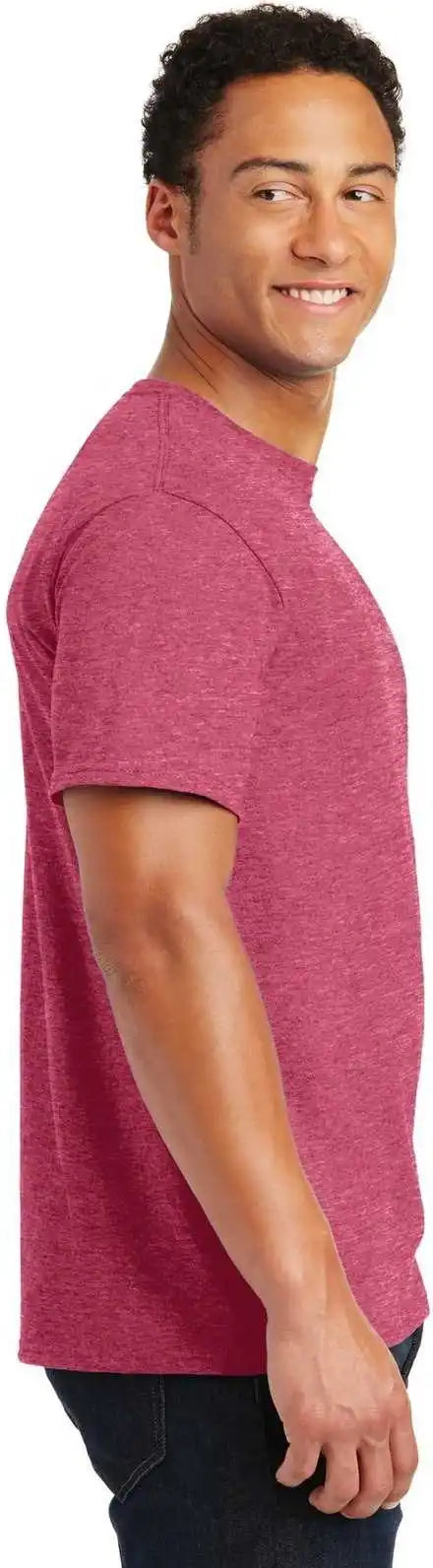 Jerzees 29mr Dri-power Active 50/50 Cotton/poly T-shirt - Vintage Heather Red