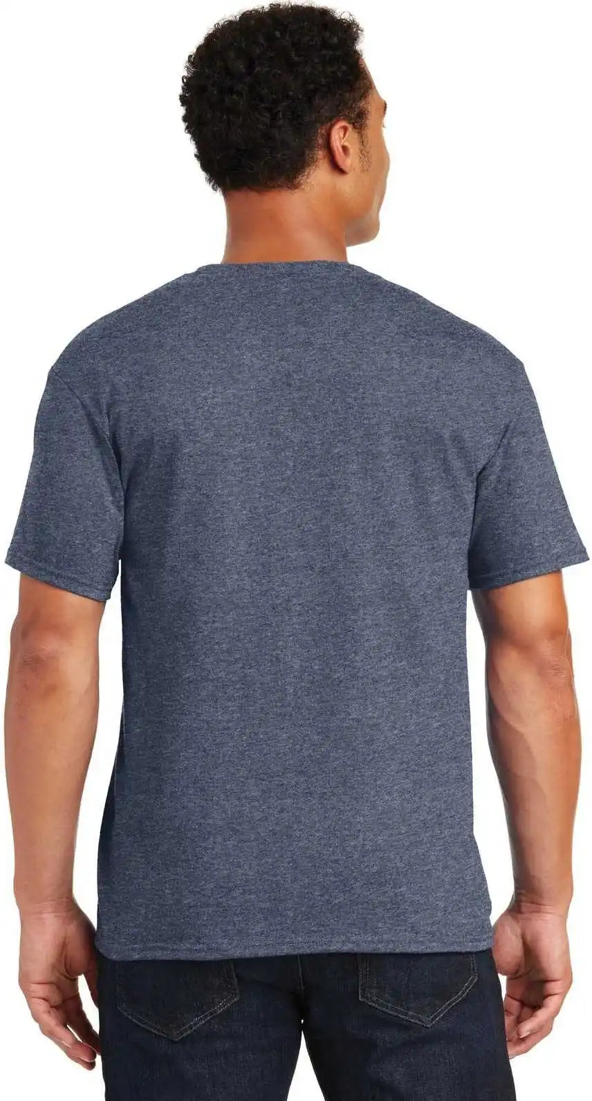 Jerzees 29mr Dri-power Active 50/50 Cotton/poly T-shirt - Vintage Heather Navy