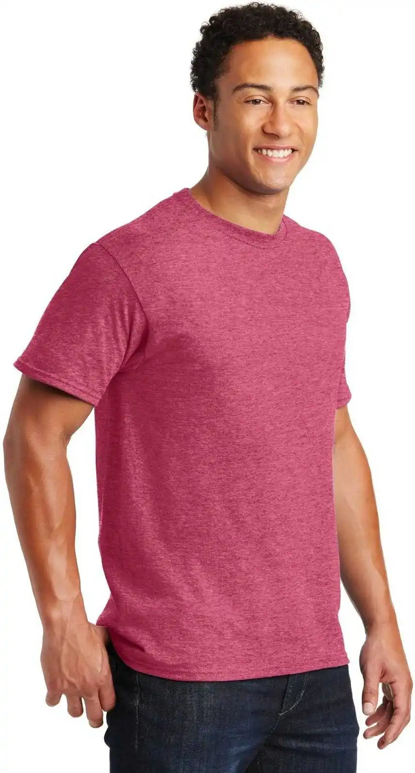 Jerzees 29mr Dri-power Active 50/50 Cotton/poly T-shirt - Vintage Heather Red
