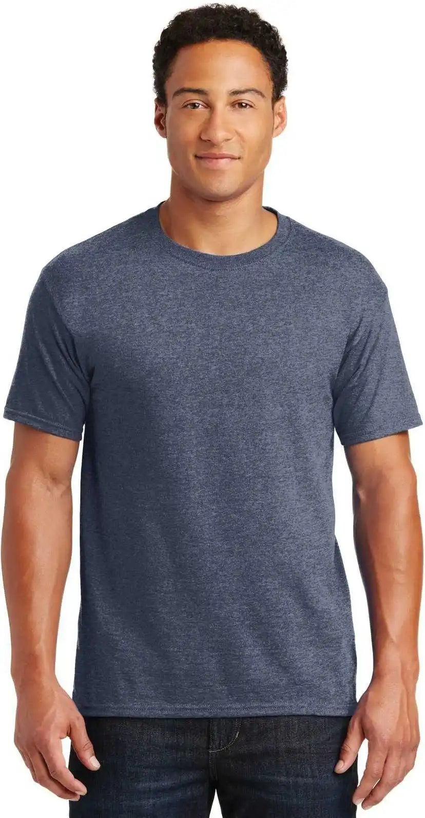 Jerzees 29mr Dri Power Active 50/50 Cotton/poly t Shirt Vintage Heather Navy