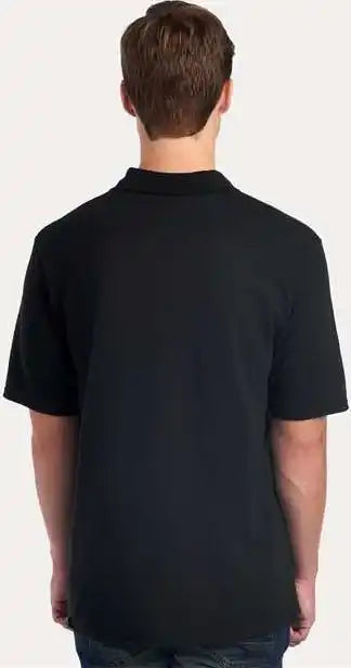 Jerzees 436mp Dri Power Polo with Pocket Black