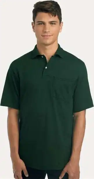Jerzees 436mp Dri-power Polo with Pocket - Forest Green