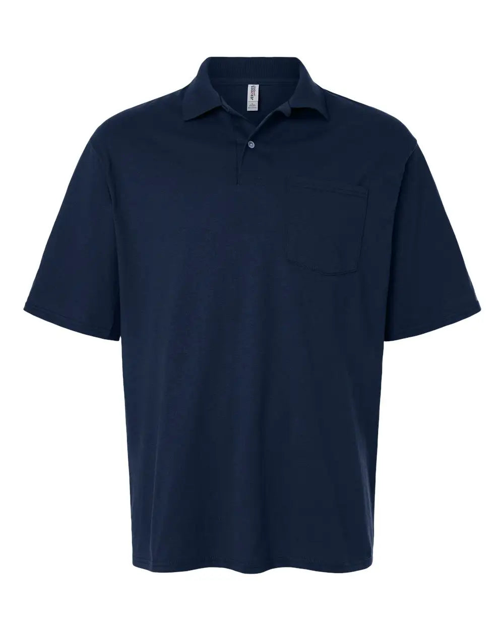 Jerzees 436mp Dri-power Polo with Pocket - J. Navy