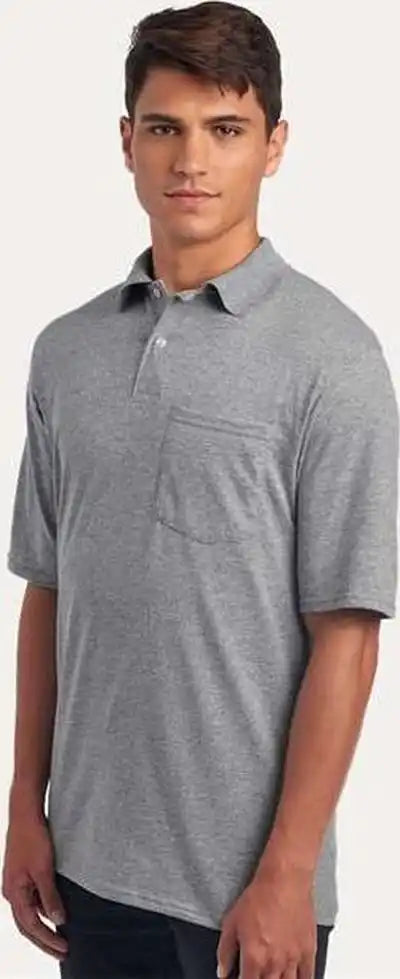 Jerzees 436mp Dri-power Polo with Pocket - Oxford