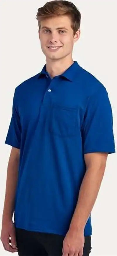 Jerzees 436mp Dri-power Polo with Pocket - Royal