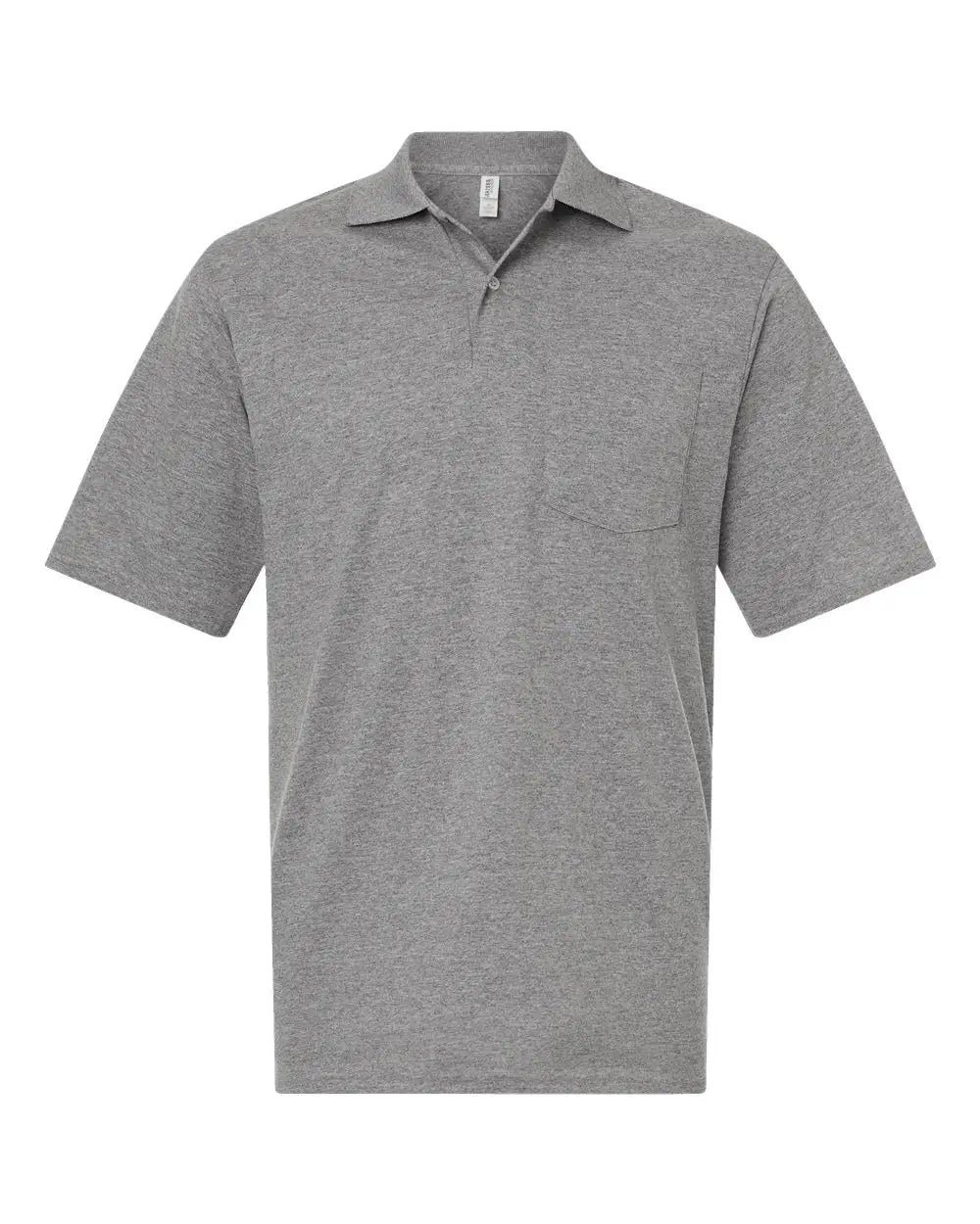 Jerzees 436mp Dri-power® Polo with Pocket - Oxford - Gray / s
