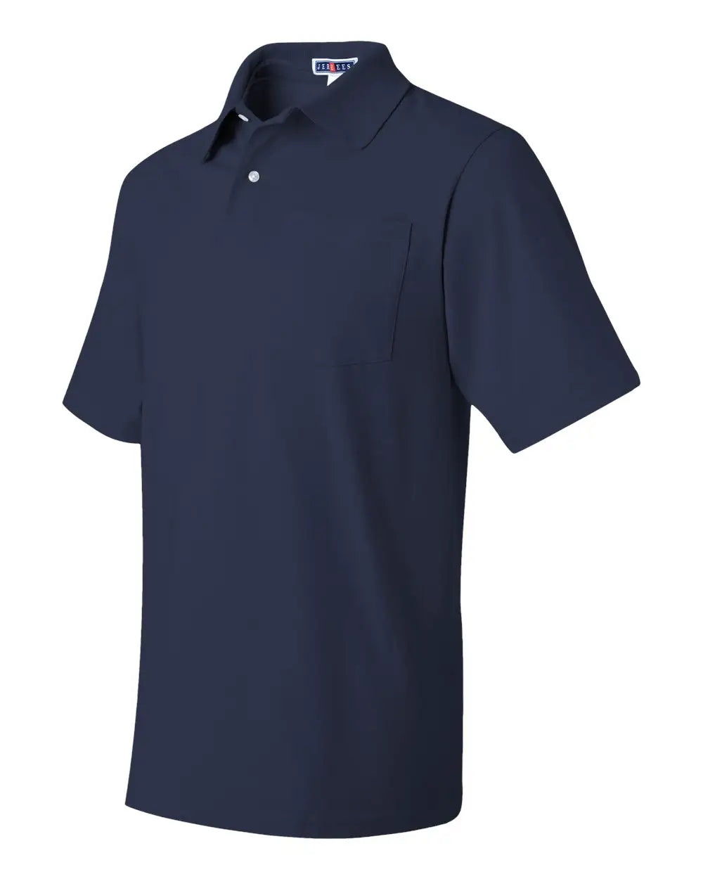 Jerzees 436mpr Spotshield 50/50 Polo with Pocket - J. Navy - Adult s