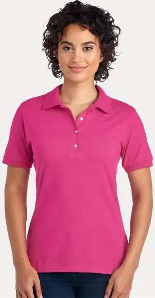 Jerzees 437f Women’s Dri-power Polo - Cyber Pink