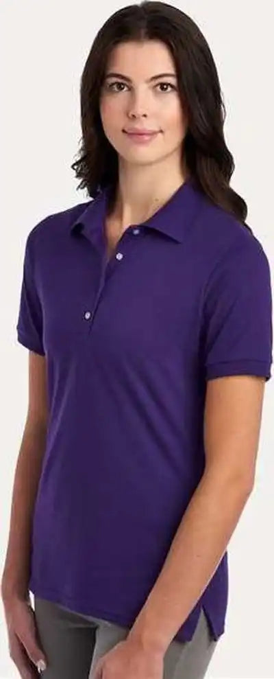 Jerzees 437f Women’s Dri-power Polo - Deep Purple