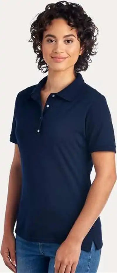 Jerzees 437f Women’s Dri-power Polo - J. Navy