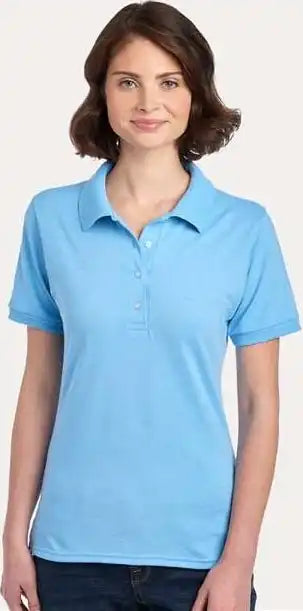 Jerzees 437f Women’s Dri-power Polo - Light Blue
