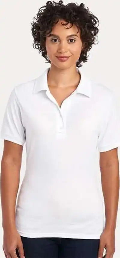 Jerzees 437f Women’s Dri-power Polo - White