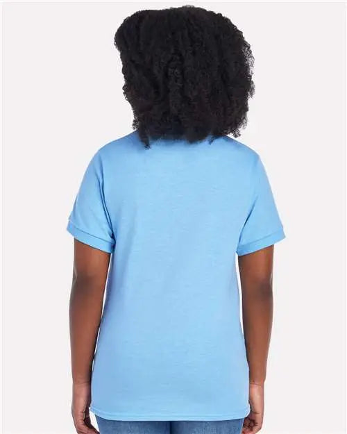 Jerzees 437k Youth Dri-power® Polo - Light Blue