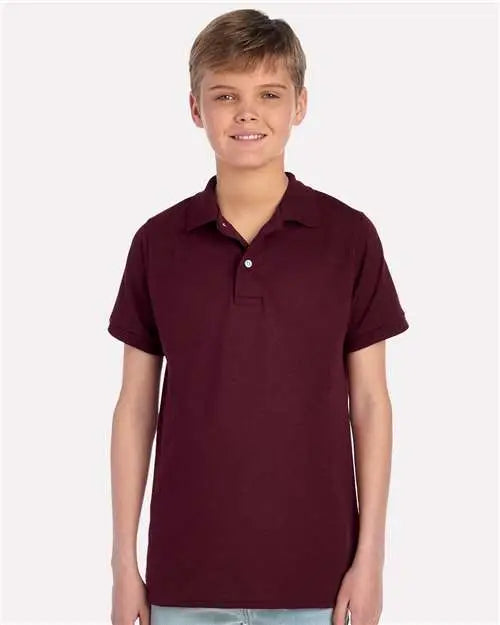 Jerzees 437k Youth Dri-power® Polo - Maroon