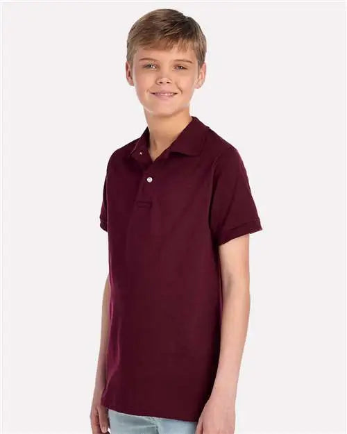 Jerzees 437k Youth Dri-power® Polo - Maroon