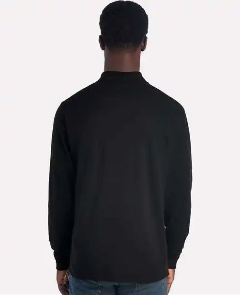 Jerzees 437lr Dri Power Long Sleeve Polo Black