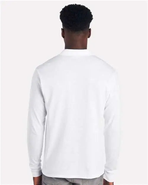 Jerzees 437lr Dri-power® Long Sleeve Polo - White