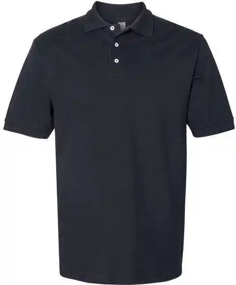 Jerzees 443m 100% Ringspun Cotton Piqu Polo Black