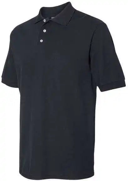 Jerzees 443m 100% Ringspun Cotton Piqu Polo Black