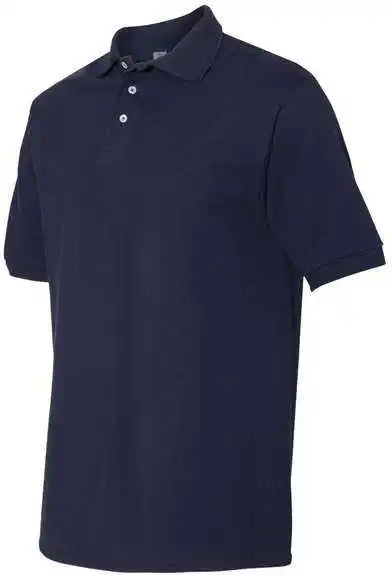 Jerzees 443m 100% Ringspun Cotton Piqu Polo J. Navy