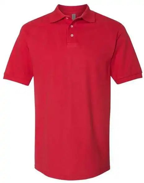 Jerzees 443m 100% Ringspun Cotton Piqu Polo - True Red
