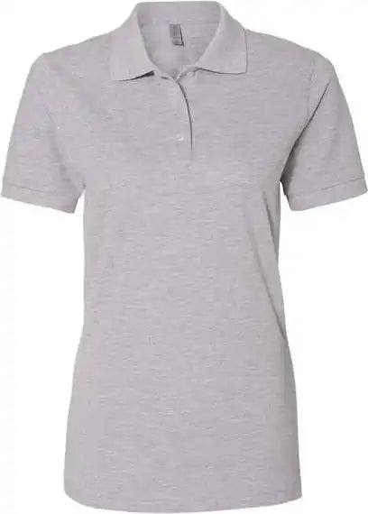 Jerzees 443w Women’s 100% Ringspun Cotton Piqu Polo - Athletic Heather