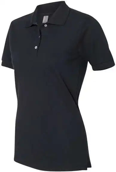Jerzees 443w Women’s 100% Ringspun Cotton Piqu Polo Black