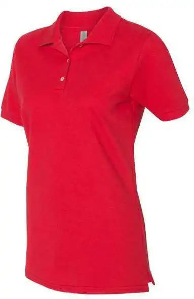 Jerzees 443w Women’s 100% Ringspun Cotton Piqu Polo - True Red