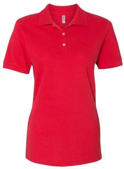Jerzees 443w Women’s 100% Ringspun Cotton Piqu Polo - True Red