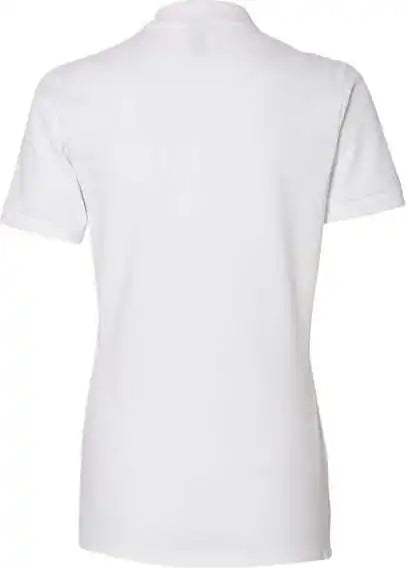 Jerzees 443w Women’s 100% Ringspun Cotton Piqu Polo White