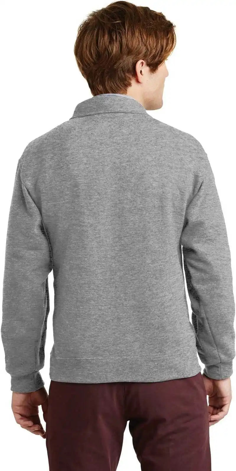 Jerzees 4528m Super Sweats Nublend 1/4 Zip Sweatshirt with Cadet Collar Oxford