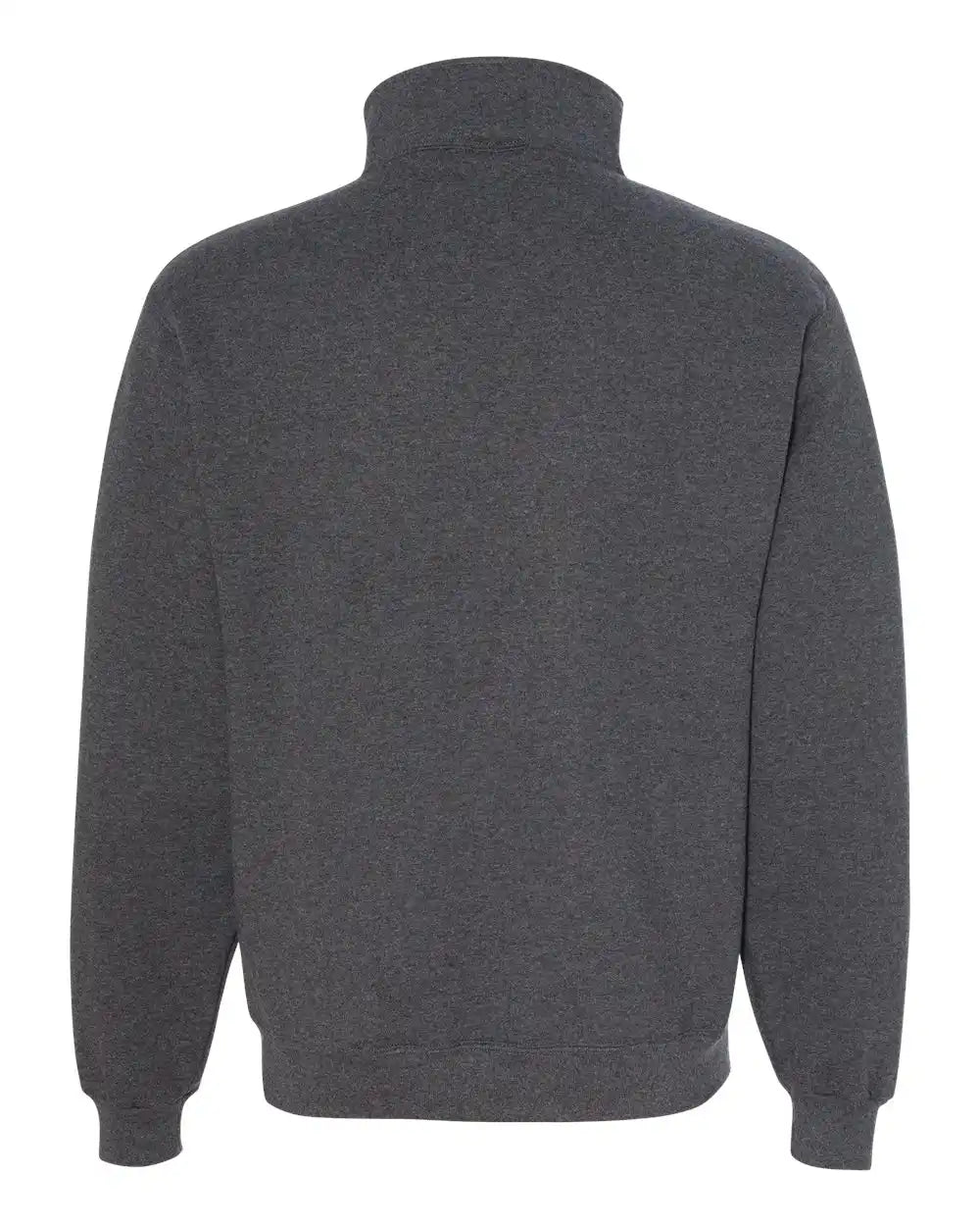 Jerzees 4528mr Super Sweats Nublend® Quarter-zip Cadet Collar Sweatshirt - Black Heather