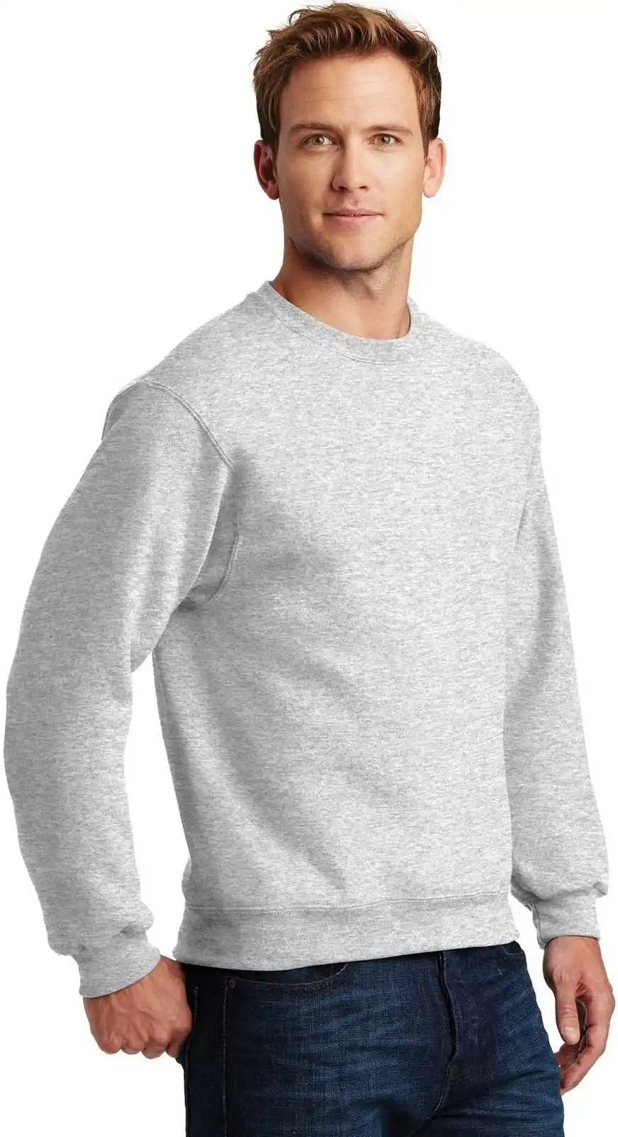 Jerzees 4662m Super Sweats Nublend Crewneck Sweatshirt - Ash