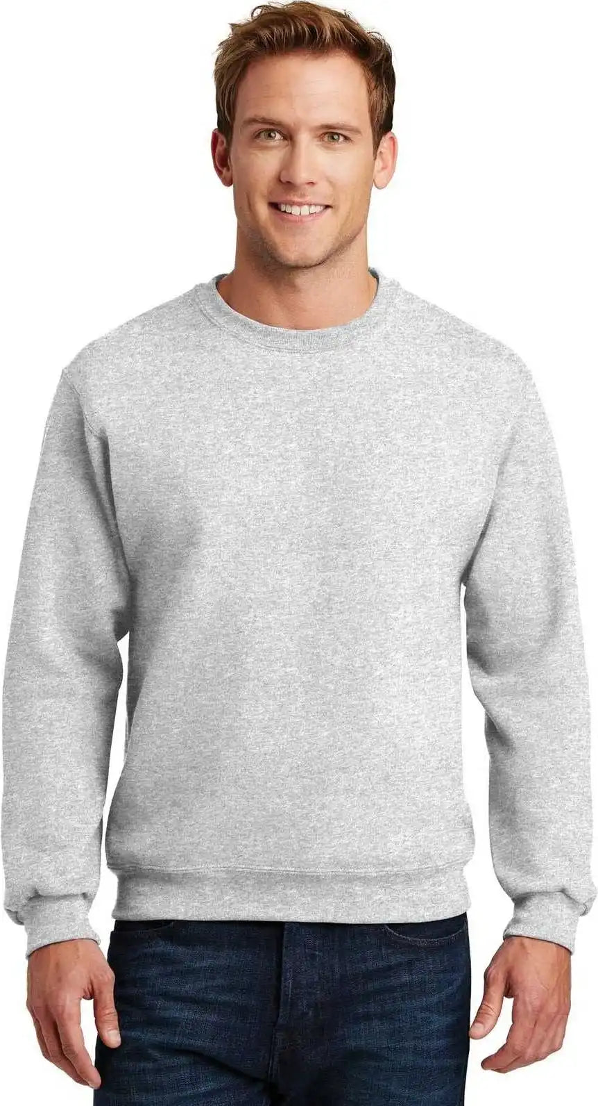 Jerzees 4662m Super Sweats Nublend Crewneck Sweatshirt - Ash