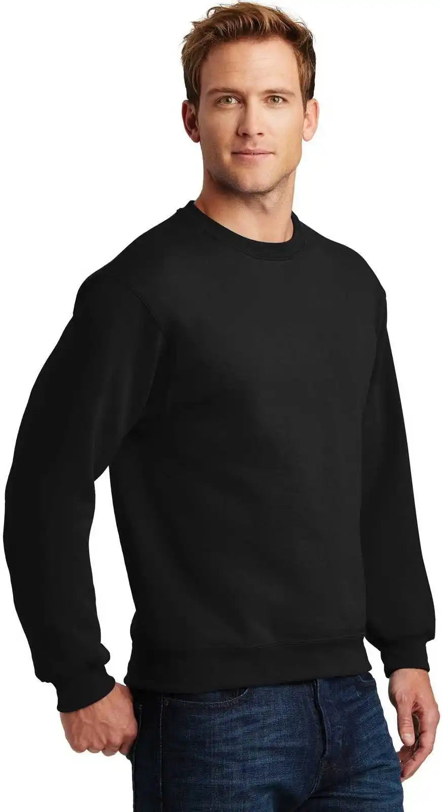Jerzees 4662m Super Sweats Nublend Crewneck Sweatshirt Black