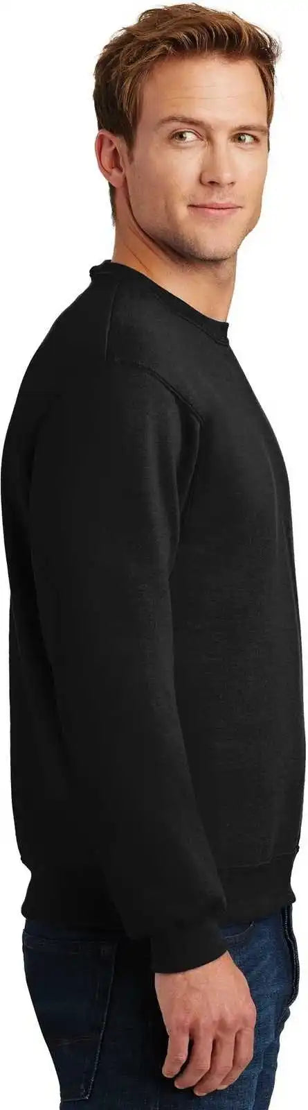 Jerzees 4662m Super Sweats Nublend Crewneck Sweatshirt Black