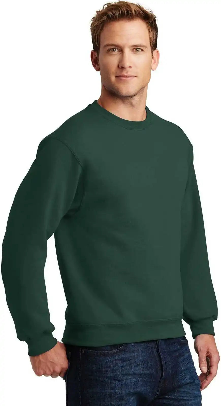 Jerzees 4662m Super Sweats Nublend Crewneck Sweatshirt - Forest Green