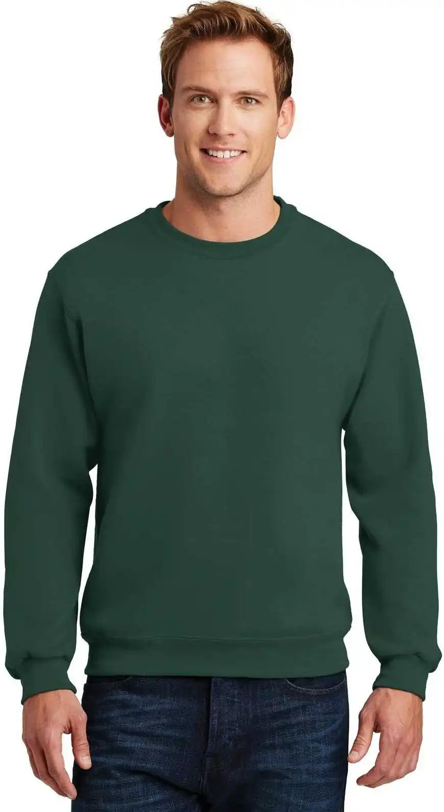 Jerzees 4662m Super Sweats Nublend Crewneck Sweatshirt - Forest Green