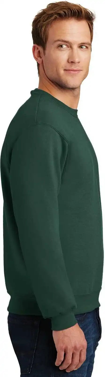 Jerzees 4662m Super Sweats Nublend Crewneck Sweatshirt - Forest Green