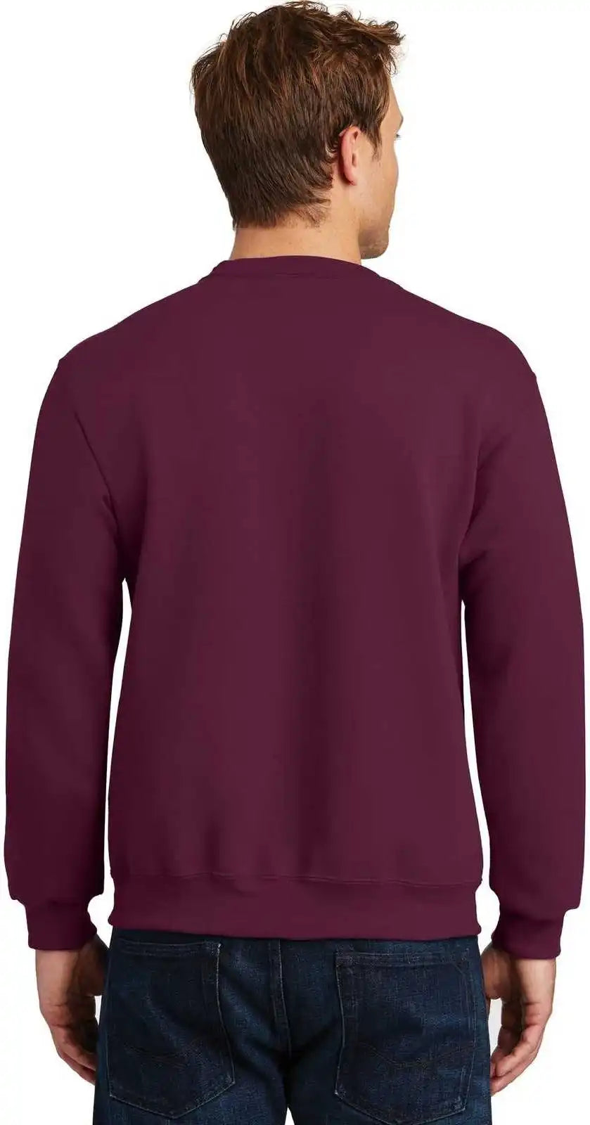 Jerzees 4662m Super Sweats Nublend Crewneck Sweatshirt - Maroon