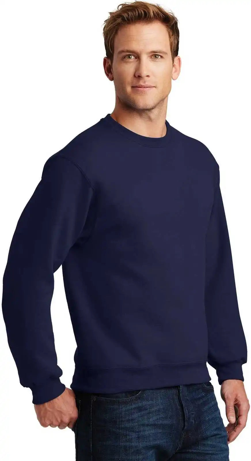 Jerzees 4662m Super Sweats Nublend Crewneck Sweatshirt - Navy
