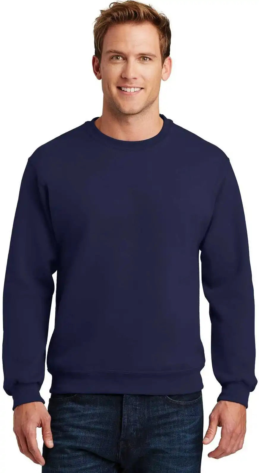 Jerzees 4662m Super Sweats Nublend Crewneck Sweatshirt - Navy